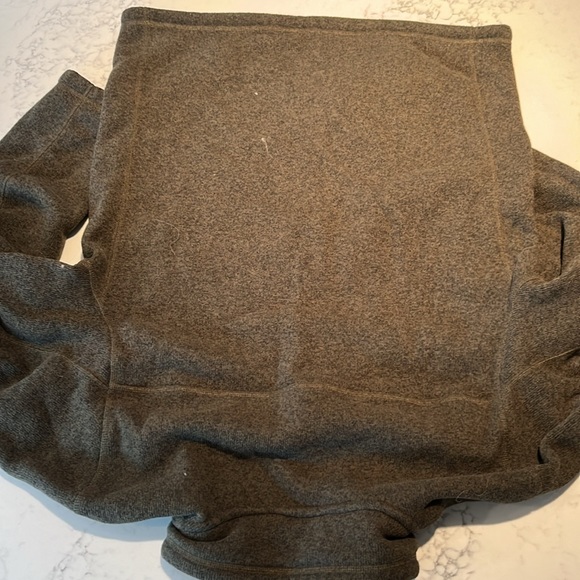 Greenish brown THE NORTH FACE Men's Fleece Half Zip Pullover Sweatshirt. Sz: M - Picture 8 of 8